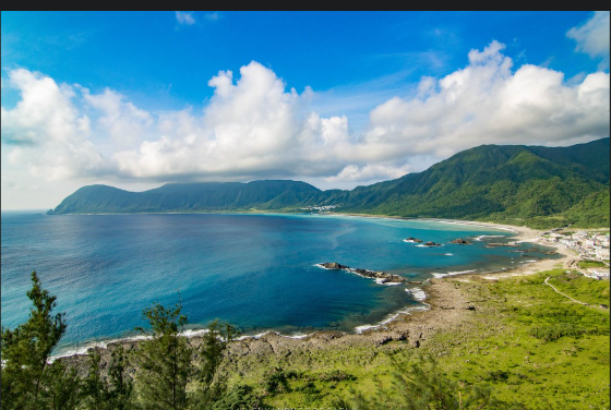 蘭嶼東清灣日出景色
